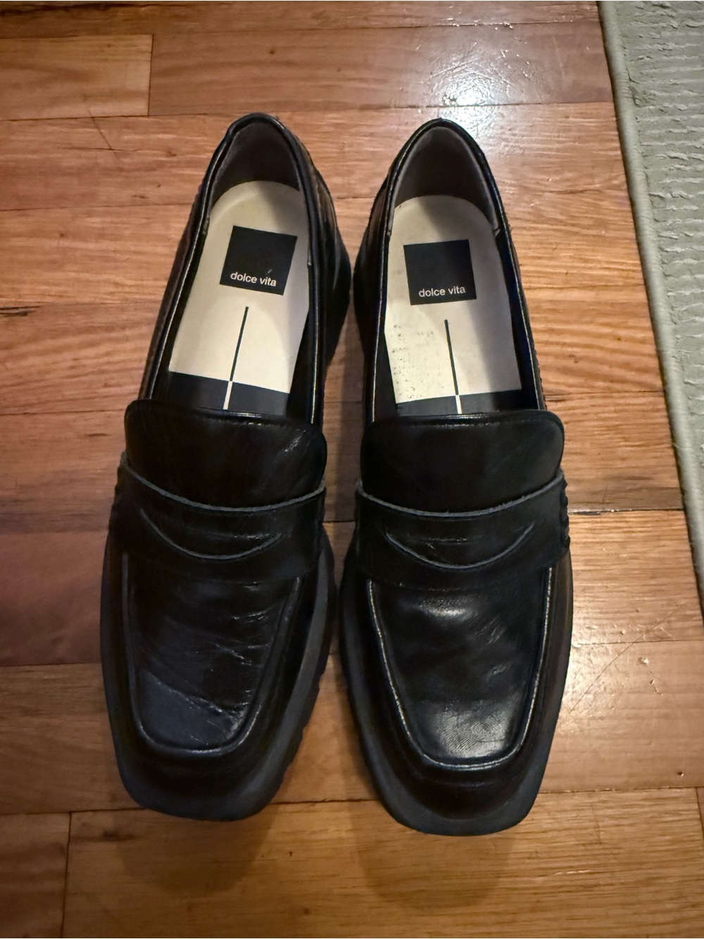 Dolce Vita Women’s Black Leather Loafers
